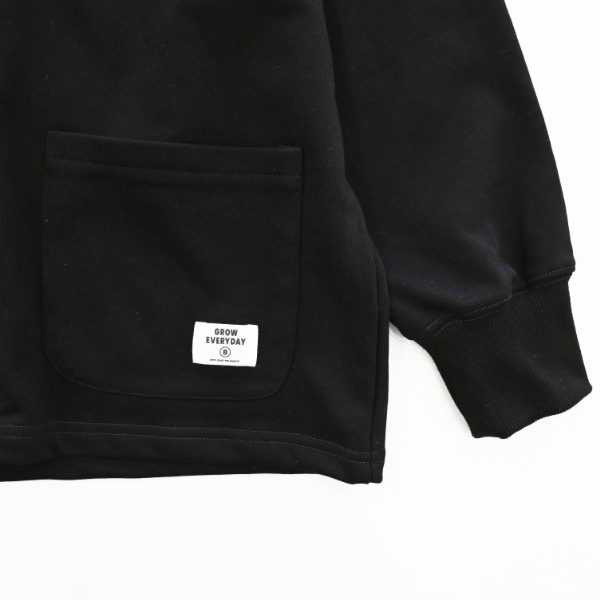 【25FW】スウェット カーディガン / ブラック