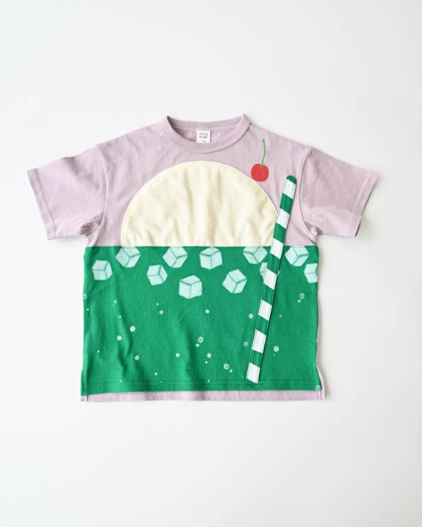 【ニコフラート】クリームソーダＴシャツ / ラベンダー