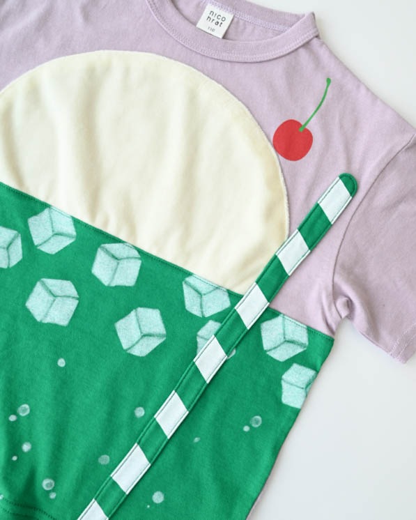 【ニコフラート】クリームソーダＴシャツ / ラベンダー