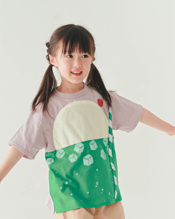 【ニコフラート】クリームソーダＴシャツ / ラベンダー
