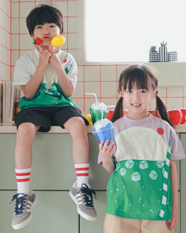 【ニコフラート】クリームソーダＴシャツ / ラベンダー