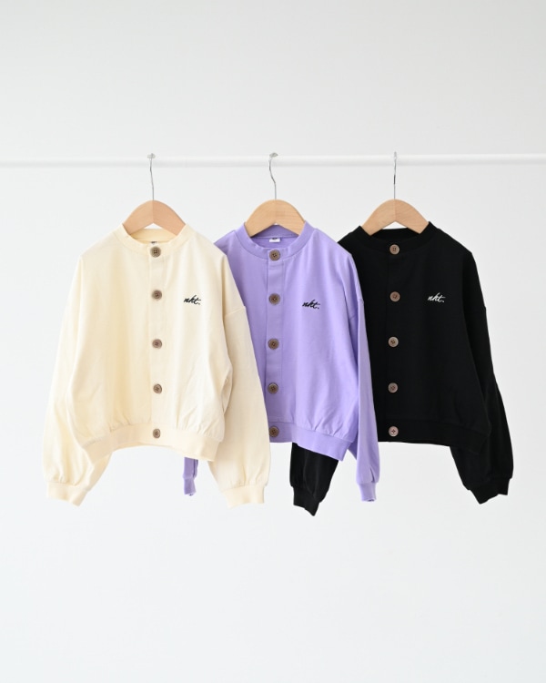 【エヌエイチティー】ドルマンショートカーディガン / ブラック