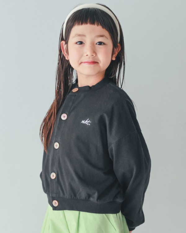 【エヌエイチティー】ドルマンショートカーディガン / ブラック