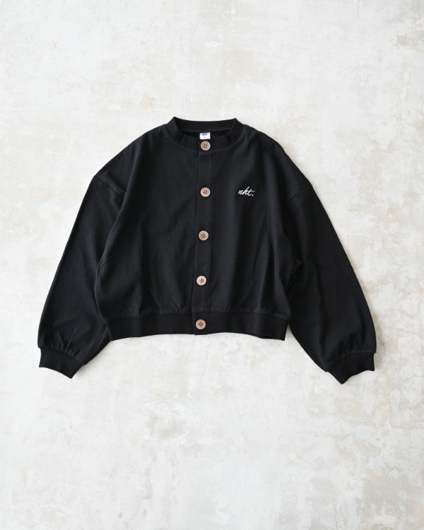 【エヌエイチティー】ドルマンショートカーディガン / ブラック