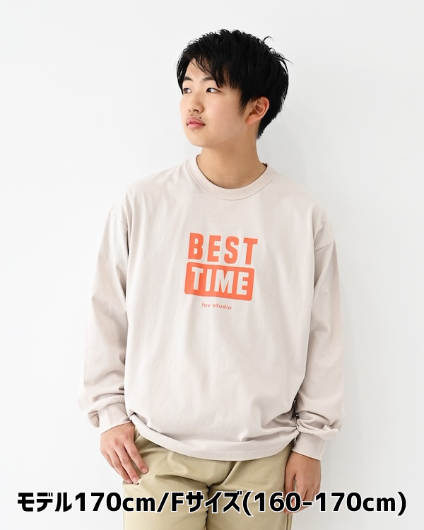 【フォブ】BEST TIME L/S Tシャツ / サンド