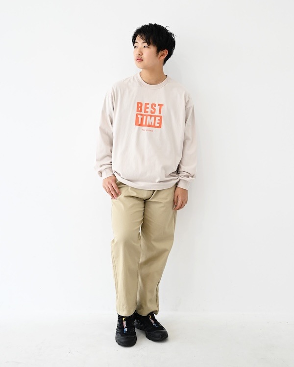 【フォブ】BEST TIME L/S Tシャツ / サンド