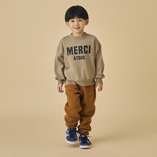 【25FW】MERCI ビッグトレーナー / グレージュ