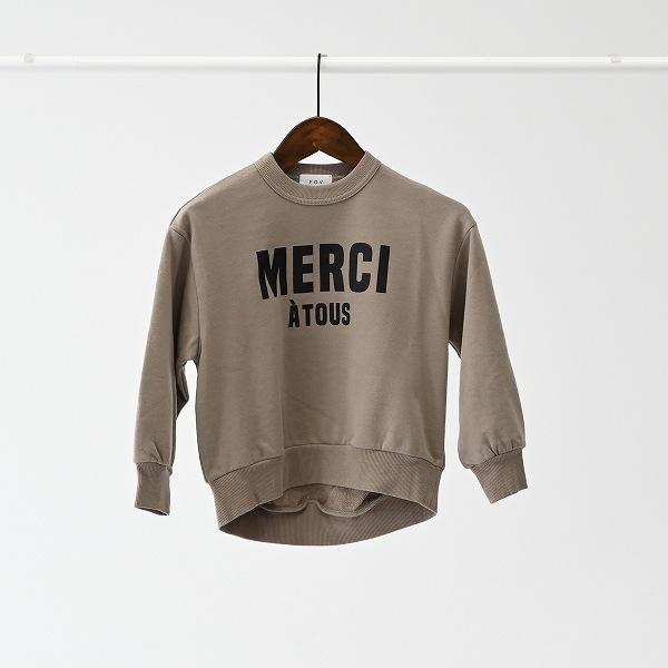 【25FW】MERCI ビッグトレーナー / グレージュ