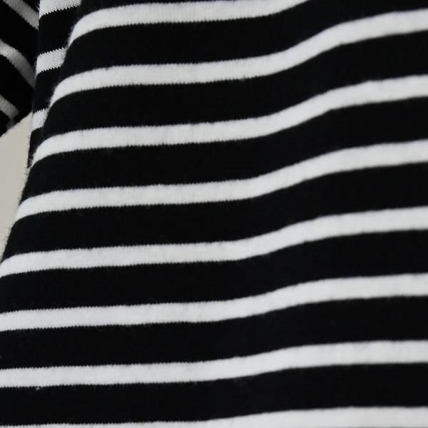 【25FW】ボーダープチハイネック L/S Tシャツ / ブラックボーダー