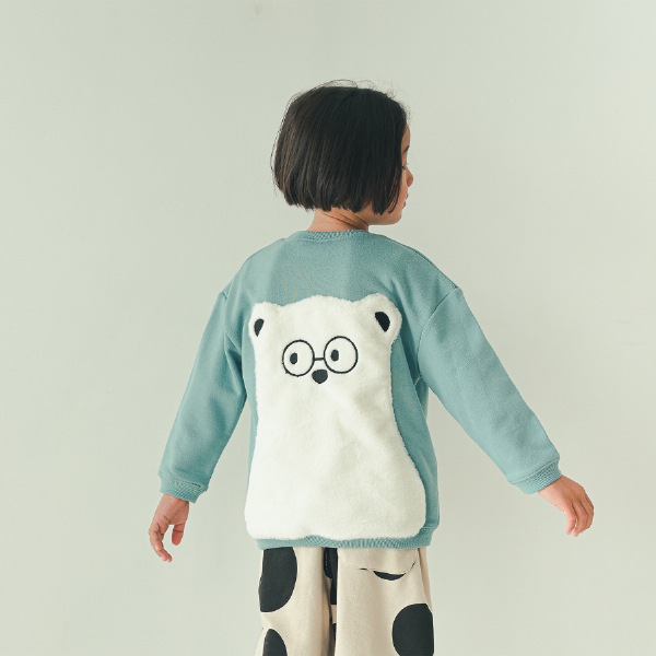 【25FW】シロクマ トレーナー / ブルー