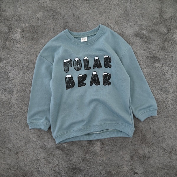 【25FW】シロクマ トレーナー / ブルー