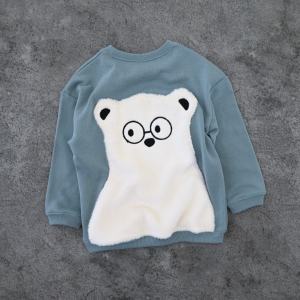 【25FW】シロクマ トレーナー / ブルー