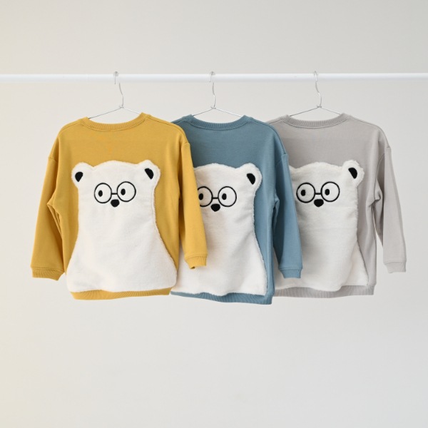 【25FW】シロクマ トレーナー / ブルー