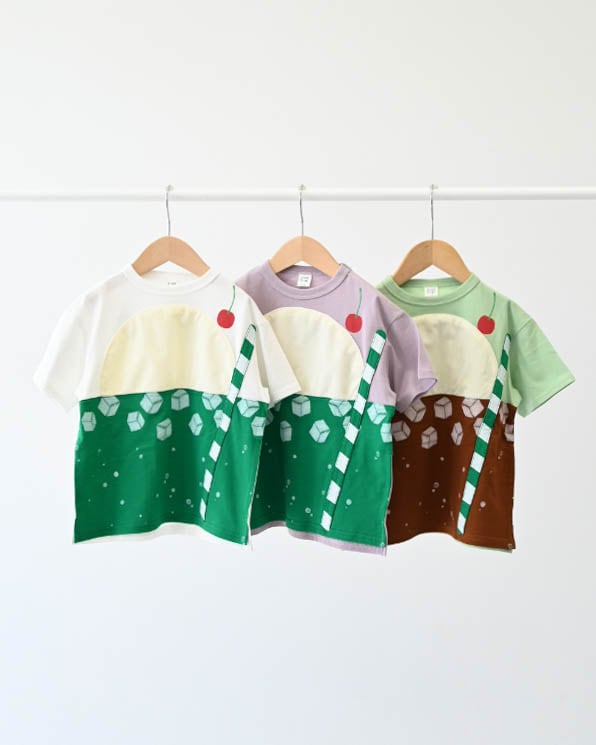 【ニコフラート】クリームソーダＴシャツ / グリーン