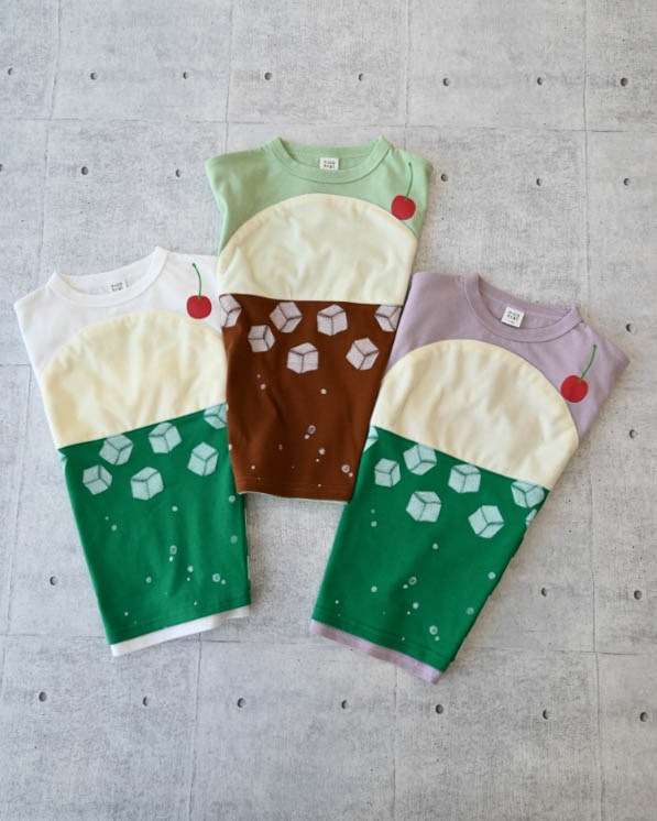 【ニコフラート】クリームソーダＴシャツ / グリーン