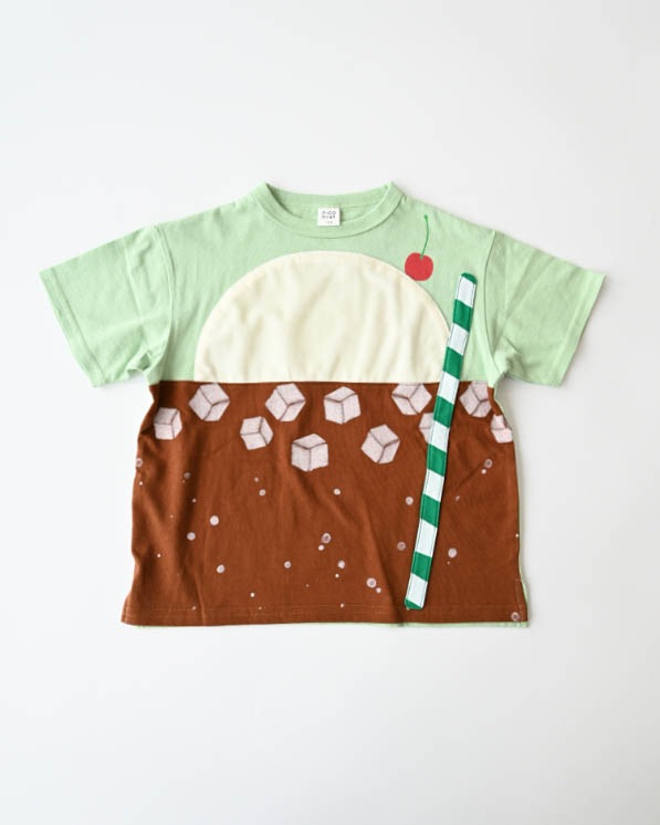 【ニコフラート】クリームソーダＴシャツ / グリーン