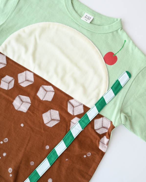 【ニコフラート】クリームソーダＴシャツ / グリーン