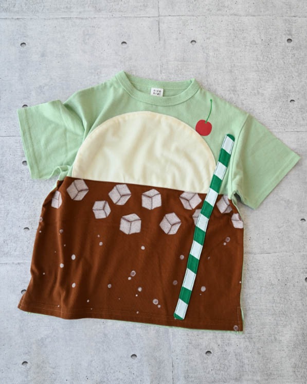 【ニコフラート】クリームソーダＴシャツ / グリーン