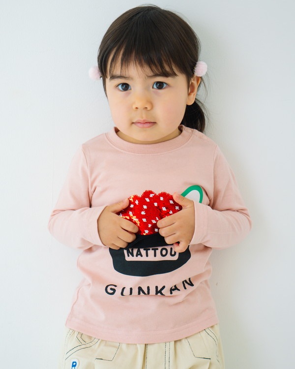 【チークルーム】いくら ロングTシャツ / ピンク