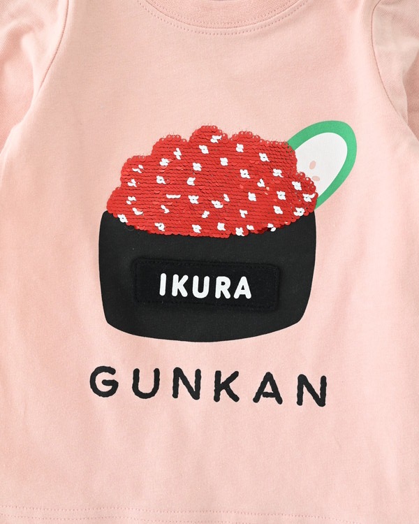 【チークルーム】いくら ロングTシャツ / ピンク