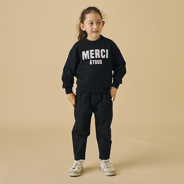 【25FW】MERCI ビッグトレーナー / ブラック