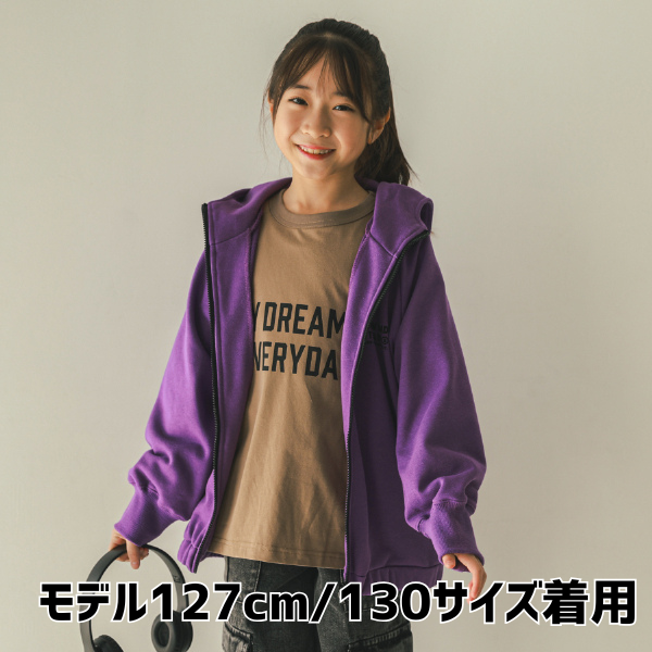 【25FW】ジップ パーカー / パープル