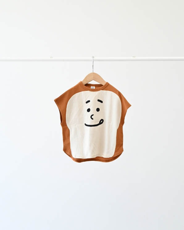 【26PS】食パンTシャツ / キャメル