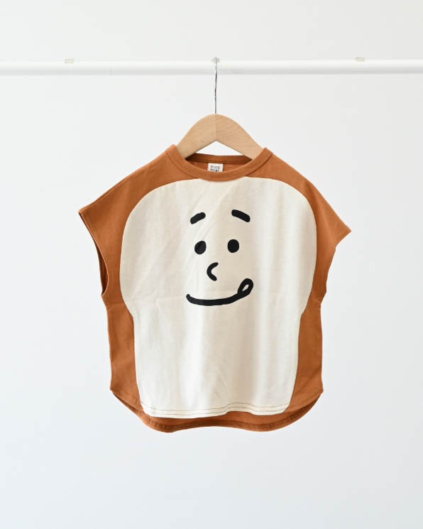 【26PS】食パンTシャツ / キャメル
