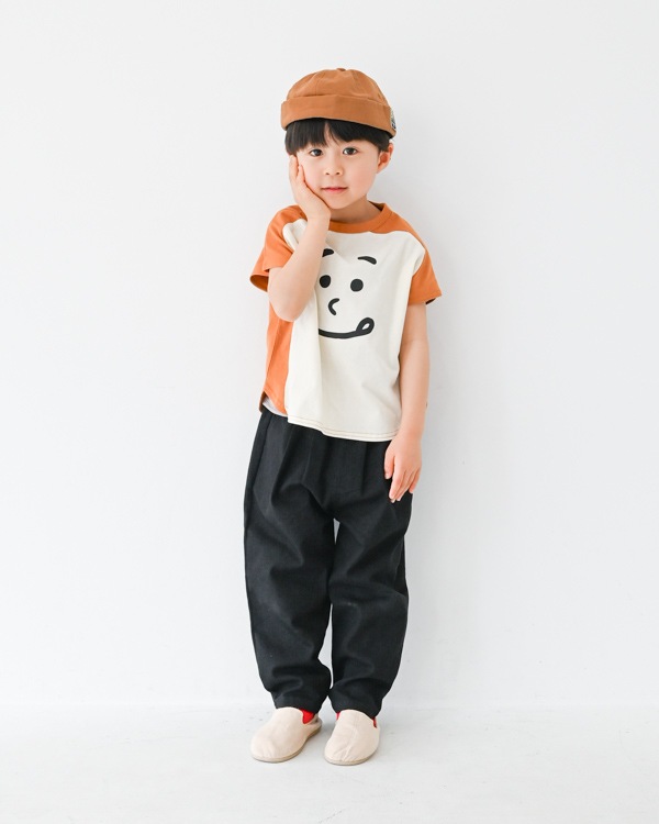 【ニコフラート】食パンＴシャツ / キャメル