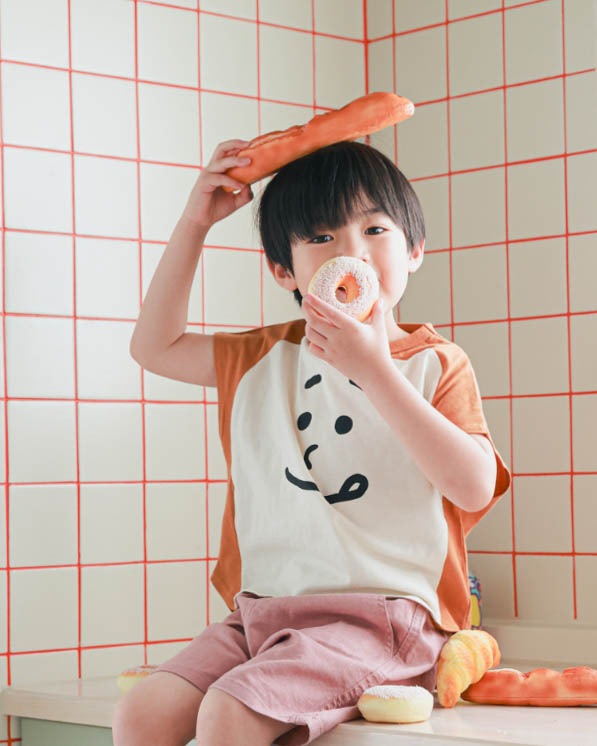 【26PS】食パンTシャツ / キャメル