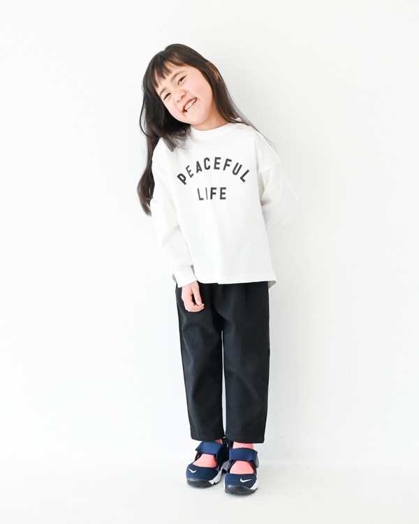 【フォブ】PEACEFUL LIFE L/S Tシャツ / ホワイト