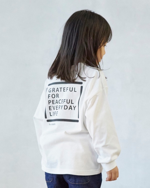 【フォブ】PEACEFUL LIFE L/S Tシャツ / ホワイト