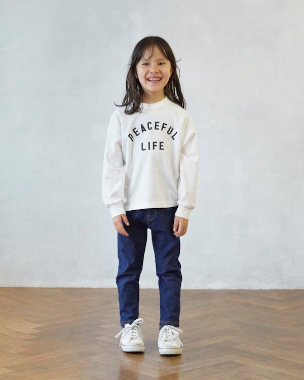 【フォブ】PEACEFUL LIFE L/S Tシャツ / ホワイト