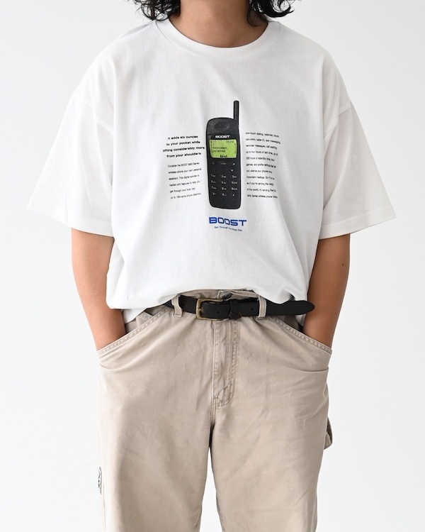 【ブーストック】B/S  PHONE Tシャツ / ホワイト