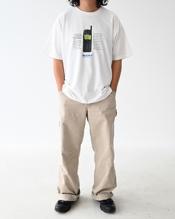 【ブーストック】B/S  PHONE Tシャツ / ホワイト