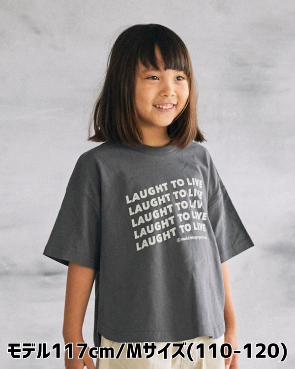 【ジェネレーター】LAUGHT Tシャツ / チャコールグレー