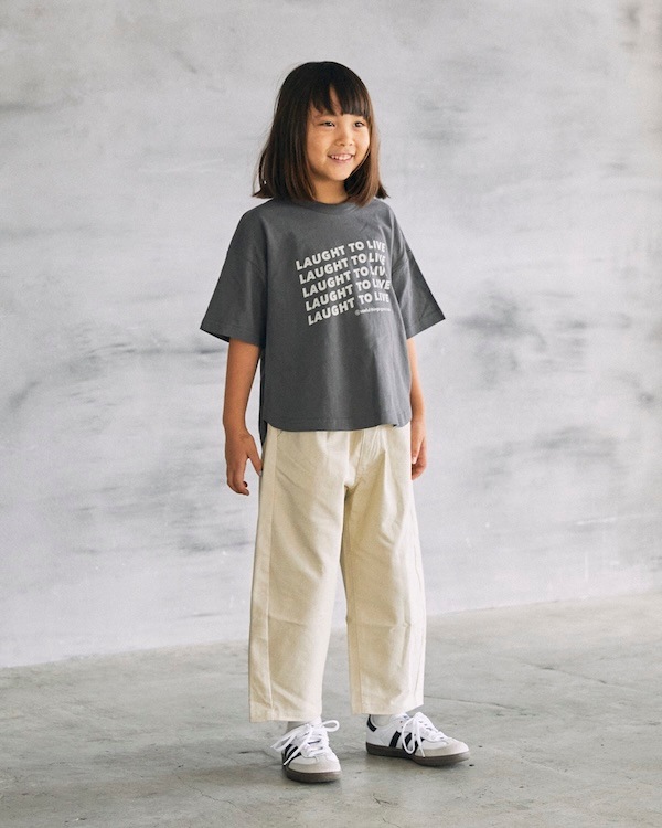 【ジェネレーター】LAUGHT Tシャツ / チャコールグレー