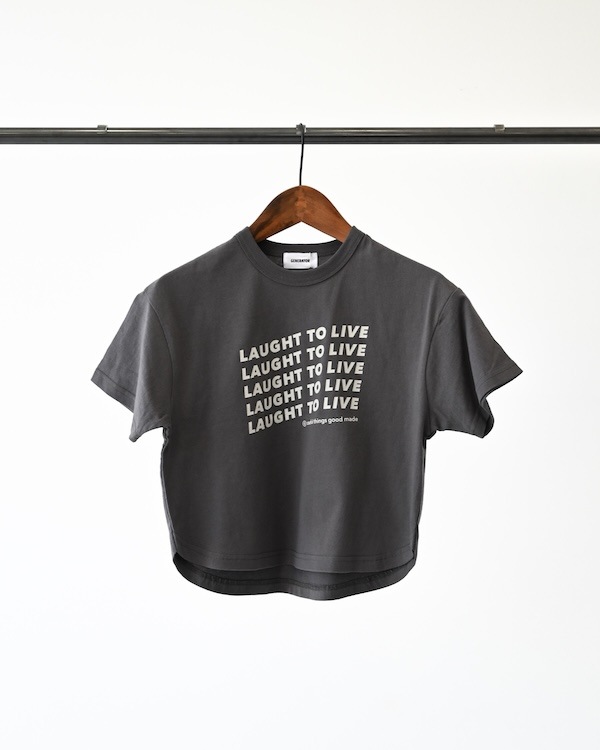【ジェネレーター】LAUGHT Tシャツ / チャコールグレー