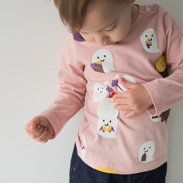 【25FW】おばけの焼きいも ロングＴシャツ / ピンク