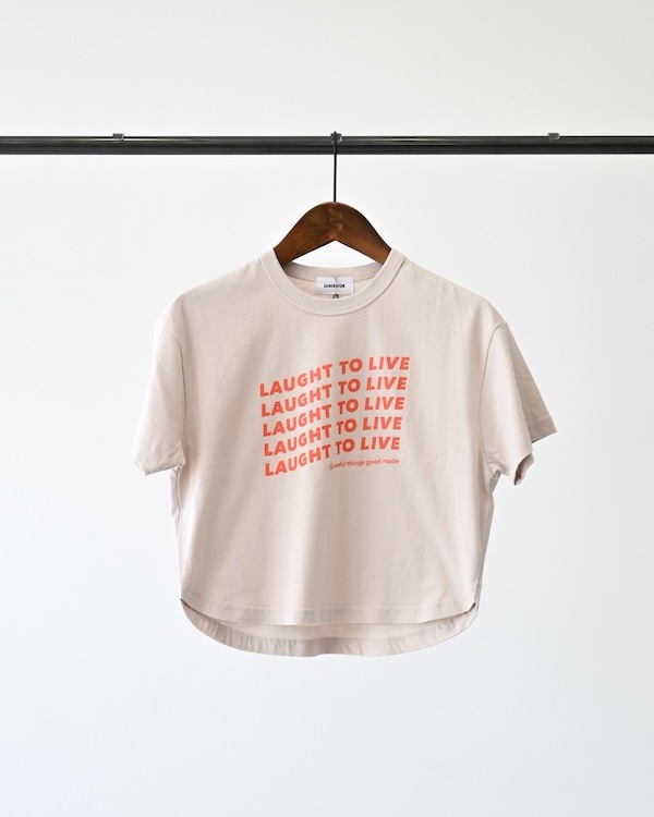 【ジェネレーター】LAUGHT Tシャツ / サンド