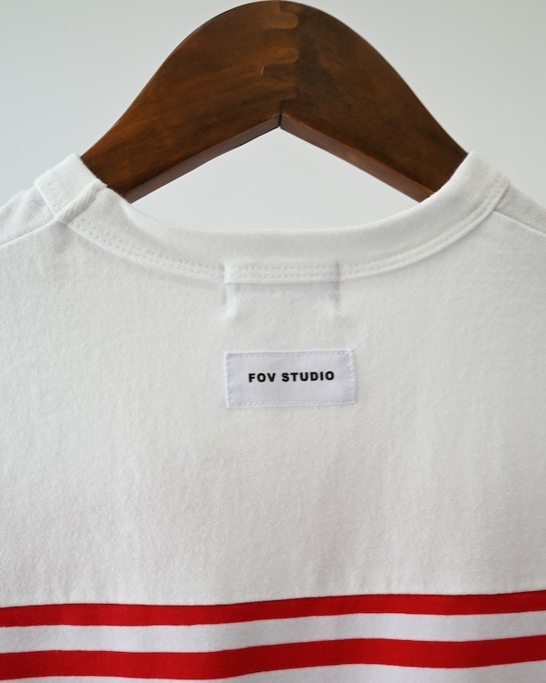 【フォブ】ボーダー切り替えTシャツ / ブラック