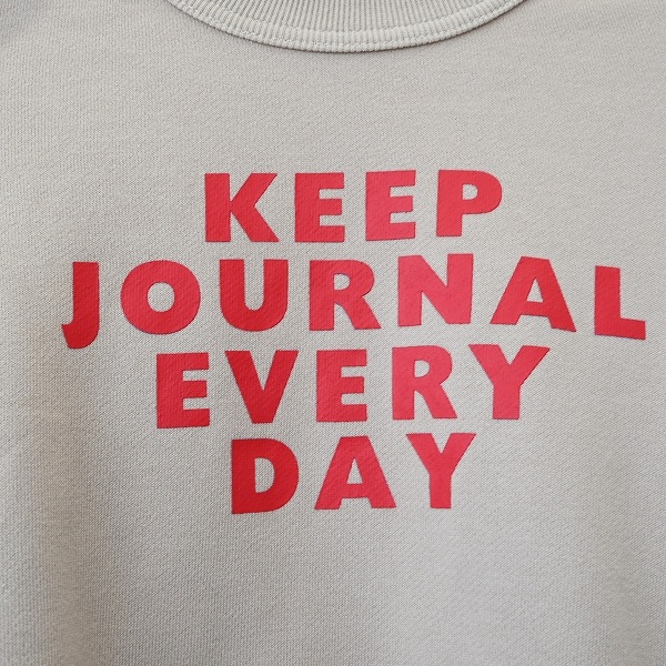 【25FW】KEEPJOURNAL ビッグトレーナー / グレージュ