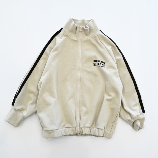 【25FW】ラインジップ ブルゾン / サンド