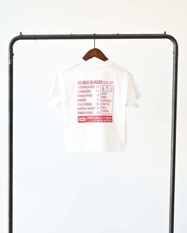 【26SS】B/S  BURGER Tシャツ / ホワイト