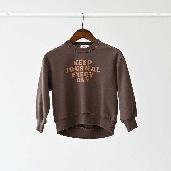 【25FW】KEEPJOURNAL ビッグトレーナー / アッシュブラウン