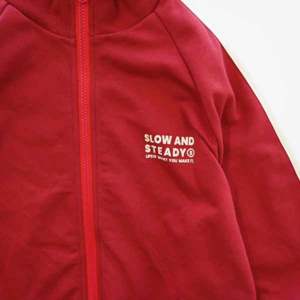 【25FW】ラインジップ ブルゾン / レッド