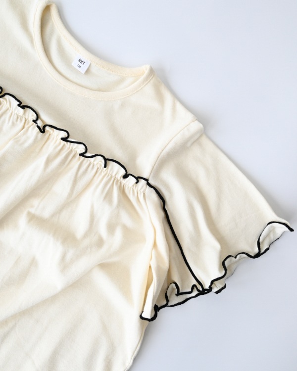 【エヌエイチティー】メローワンピース / アイボリー