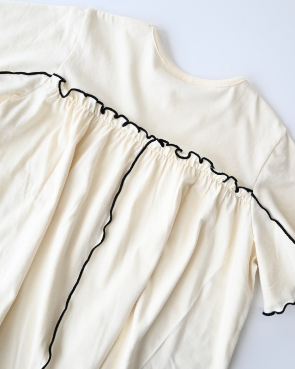 【エヌエイチティー】メローワンピース / アイボリー