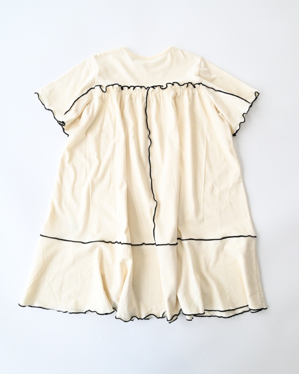 【エヌエイチティー】メローワンピース / アイボリー