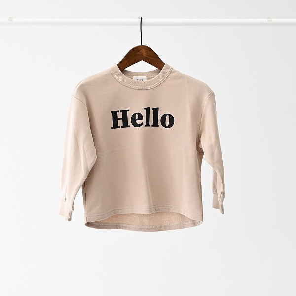 【25FW】Hello トレーナー / エクリュ